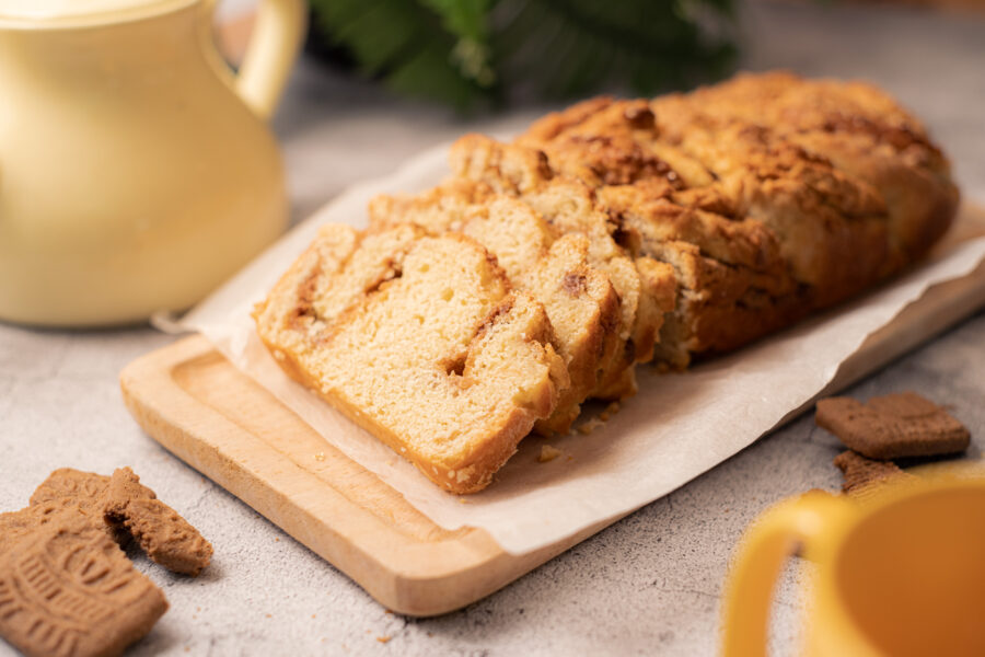 Vlechtbrood met Speculaas