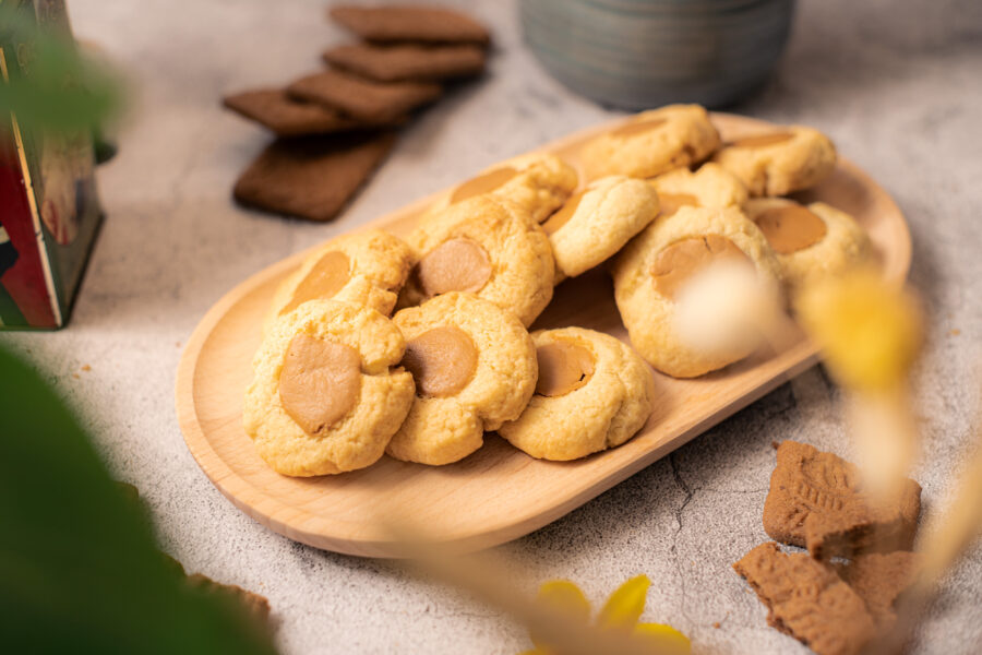 Duimafdrukkoekjes met Speculaasvulling